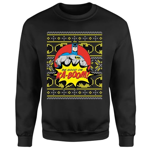 Image of Zavvi Batman Be Good Or Ka Boom! Sweatshirt - Black XXL