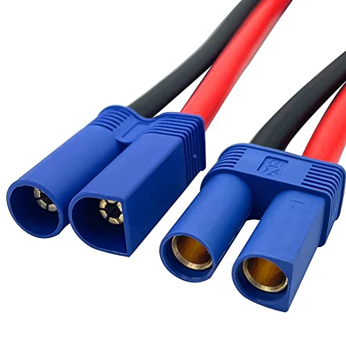 2 adaptadores EC5 macho a hembra con cable 30CM miniatura 3