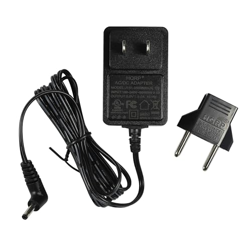 HQRP 5V AC Adapter Compatible with VIZIO SB2920-C6 29-Inch 2.0 Channel Sound Bar Power Supply Cord Adaptor SB2920C6 Simsukian SK01G-0500100U + Euro Plug Adapter