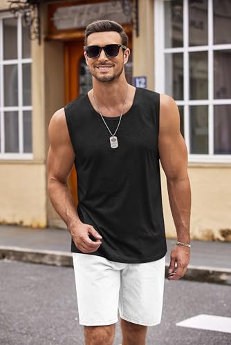 Image of COOFANDY Men's 3 Pack Workout Tank Tops Gym Muscle Tee Bodybuilding Fitness Sleeveless T Shirts