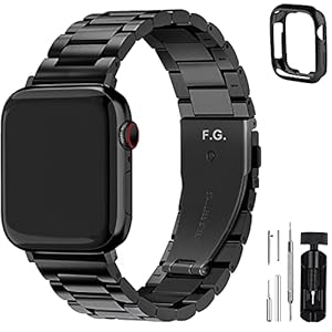 Fullmosa Compatibel met Apple Watch Band 42mm/44mm/45mm/49mm, roestvrijstalen horlogeband voor iWatch/Apple Watch Ultra…