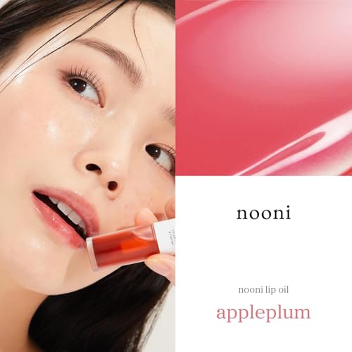 Image of NOONI Korean Lip Oil Set - Appleplum & Applefig - Long-Lasting, Moisturizing, Plumping, Revitalizing for Dry Lips - Waterproof, No Peel Off, Stocking Stuffers Lip Plumper (2EA, 0.12 fl oz)