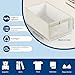 Imagen de Niviy Caja Organizadora Ropa Plegables 2 Piezas Organizadores de Cajones de Lino y Algodón para Ropa Libros y Cosméticos Ideal para Armarios y Hogar Beige 41x28x17CM