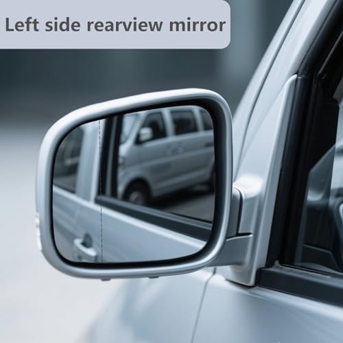 Suysion Spiegelglas Links Beheizbar Ersatz für VW T5 2003-2009 & Caddy 2004-2015, Asphärisch Außenspiegel Glas Rückspiegelglas Konvex Spiegel Fahrerseite Auto Ersatzspiegel