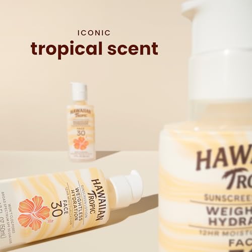 Hawaiian Tropic Weightless Hydration Lotion Sunscreen for Face SPF 30, 1.7oz | Travel Size Sunscreen Lotion, Beach Essentials, Sun Protection, Travel Sunblock Face, Summer Essentials, 1.7 fl oz - Image 5