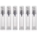 12PCS 10ML / 0.34oz Transparent Small Ounce Empty PS Plastic Airless Vacuum Pump Press Bottle Jar Pot Vial Container For Cosmetic Makeup Serums Cream Lotion Travel Toiletries Liquid Toner Sample