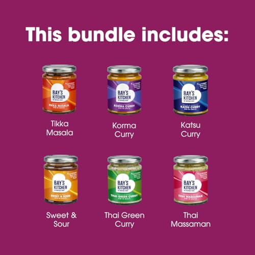 Bay's Kitchen Takeaway Sauces Pack - 6 Ready to Use Low FODMAP, Gluten Free, Vegan Cooking Sauces