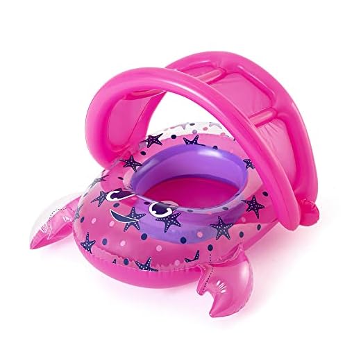 BESTWAY Infantil Carangueijo, Bote Bebê Feminino, Rosa (Pink), Tamanho Único