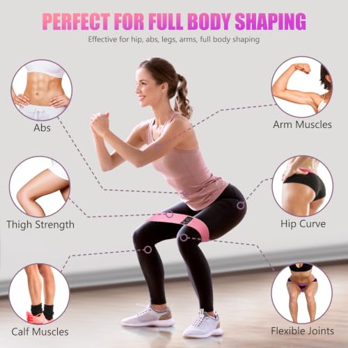 Image of Resistance Bands for Working Out, Exercise Workout Bands for Women & Men, 3 Levels Elastic Stretch Bands for Exercise with Carry Bag for Physical Therapy, Home Fitness, Strength Training, Yoga