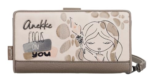 Anekke porte-monnaie femme muse olympia wallet multicolore beige