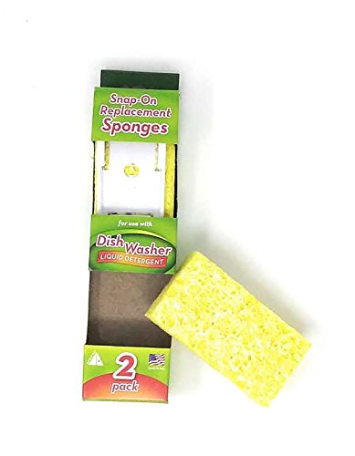Arrow Dish Sponge With Soap Dispenser Handle And 4 Refill Sponges - Fillable Dish Wand For Quick, Convenient Cleaning - Made In The Usa - Easy To Refill, Built-In Scrubber, Ideal For Dishes And Pans #TOP6