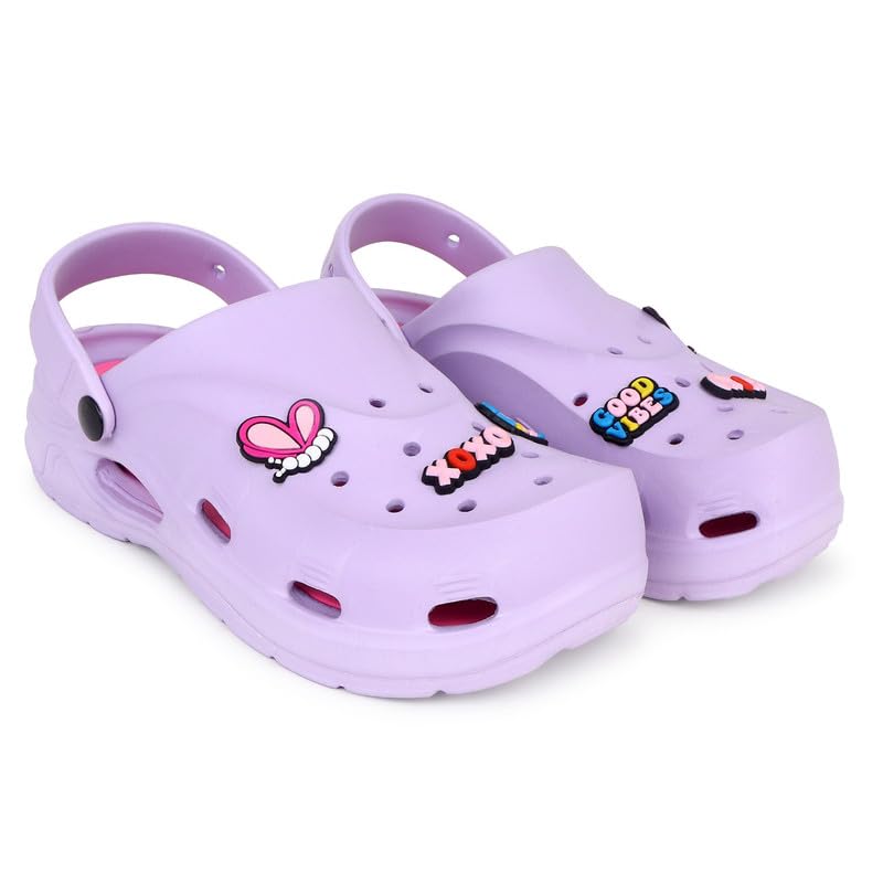 Women Lightweight Clogs with Cute Cartoon Charms, Breathable Slip-On Sandals for Casual Wear-image-10