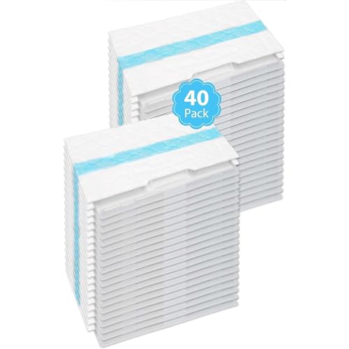 Ehahat 40PC Mopping Pads Refills Compatible for Shark VACMOP Disposable Hard Floor Vacuum and Mop Pad Refills for Shark Vacmop Pro VM252 VM251 VM250 VM200 VC205 QM250 VM190 VM200P12 VMP30-6