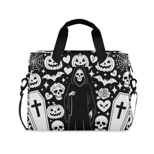 Funda dura para portátil 15.6 evita golpes maletín Y2k con calaveras