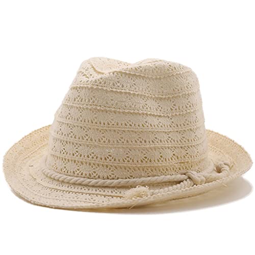 Chapeau de soleil ajouré style Panama et Fedora vintage pour l'été