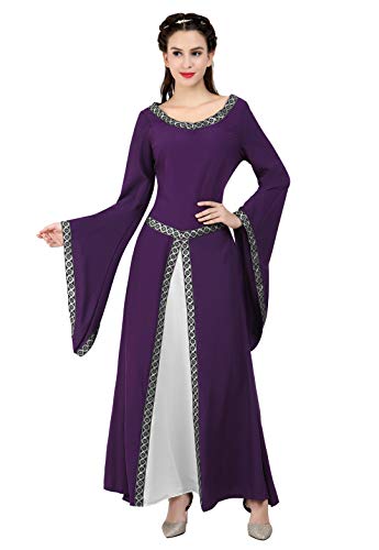 Kranchungel Renaissance Dresses for Women Costume Fairy Renaissance Dress Ball Gown Medieval Irish Peasant Dress