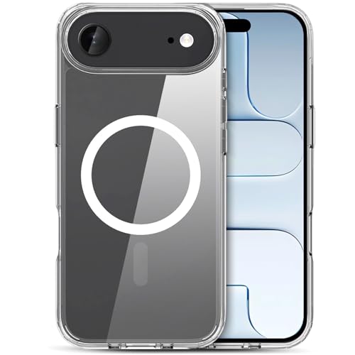 Image of FanTEK Phone Case Compatible with iPhone Air 6.5 Inch, Magnetic Case Clear Protective Bumper Hard Back Cover
