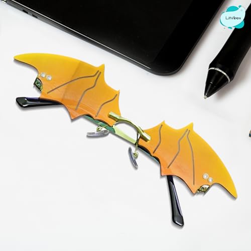 Image of Batman Irregular Shape Non-Polarized Sunglasses Shades Frameless Glasses Eyegear Smartwear Goggles Unique Fashionable Men Women Eyewear For Party Uv 400 Protection For Eyes - Parent