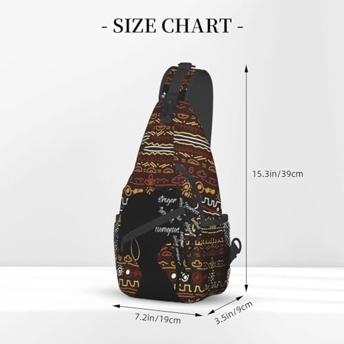 ASYG African American Womens Sling Bag African Women Crossbody Chest Daypack Casual Backpack Womens Shoulder Bag3