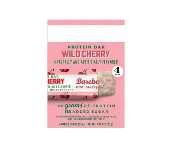 Barebels Protein Bars – Variety 4-Pack (Key Lime Pie, Salted Peanut Caramel, Caramel Choco, Wild Cherry, Minty Chocolate) – 16–20g Protein per Bar (Wild Cherry)