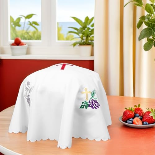 Nappe polyester anti-poussière pour table communion et baptême - 7