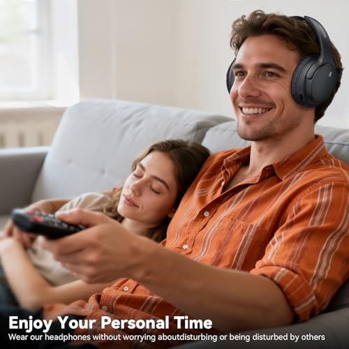 Wireless Headphones for TV Watching, TV Headphones Wireless for Seniors with Transmitter Charging Base, No Delay Bluetooth Headset for Hard of Hearing, Plug and Play, Gifts for Elderly & Parents - Image 4