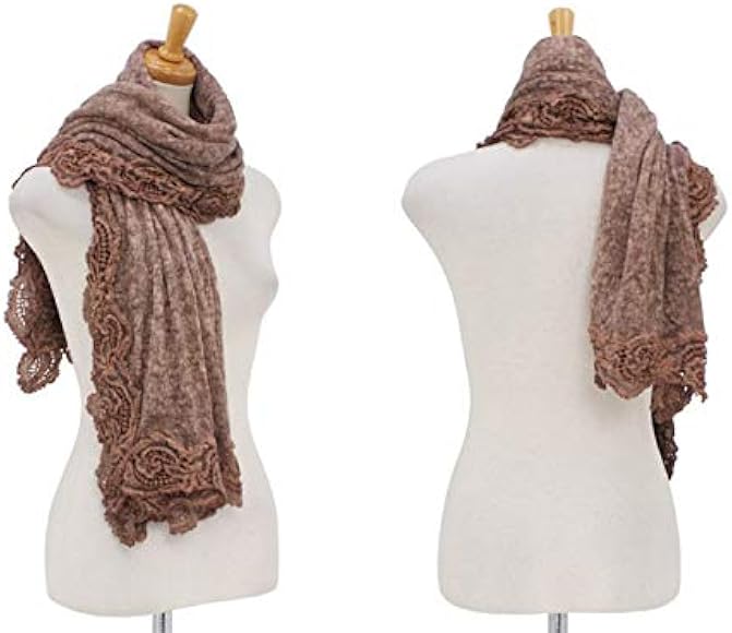 Amazon | [ファリエロ サルティ] レース ストール ブラウン (Keller  
