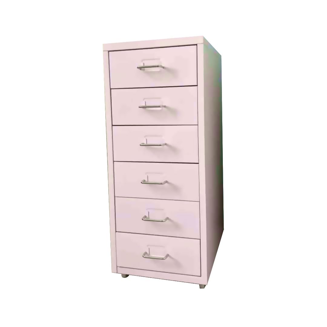 ASerZenith Modern Steel Filing Cabinet With Storage Drawers And Lockable Lateral File Cabinet White 41 * 28 * 69Cm,Pink