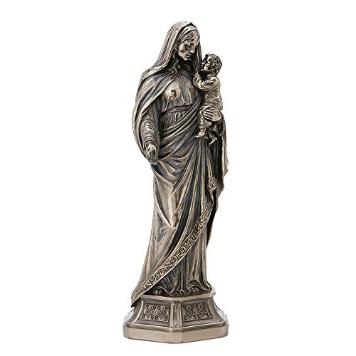 Estatuilla religiosa de Virgen María con Niño Jesús 11.5 pulg miniatura 2
