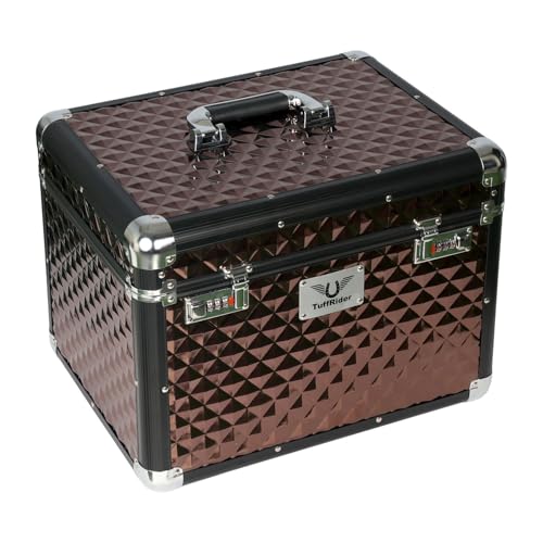TuffRider Aluminium Diamond Grooming Box-Brown