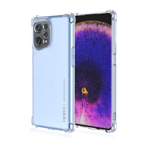 WOKEZ transparent fodral till Oppo Find X5 – stöttåligt och smalt