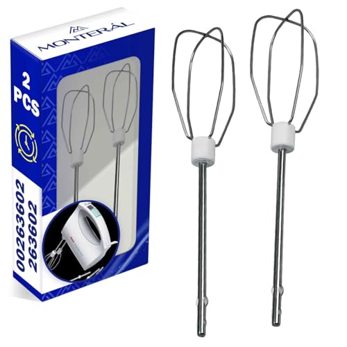 COMPATIBILITÀ - Il set comprende 2 fruste ricambi sbattitore con codice originale 00263602 263602 adatte per Bosch per Siemens per Gorenje