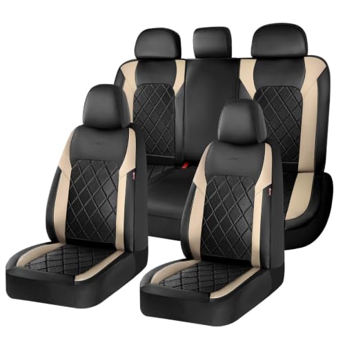 Image of Coverado Car Seat Covers, Seat Covers Full Set, 5 Seats Automotive Seat Cover, Mesh Breathable Seat Protectors, Universal Fit for Most Cars
