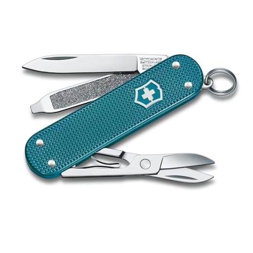 Victorinox Fickkniv Classic SD Alox (5 funktioner, blad, nagelfil, sax), liten