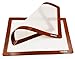 Silicone Mat Pad 2-pak 12 x 8.5 inch for Baking Art Cookie Pastry Pet Tray non-Stick Platinum Cured Food Grade Placemat Sheet with 0.8 mm Thickness