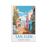 KmoNo San Juan Puerto Rico Vintage-Reise-Poster, 20 x 30 