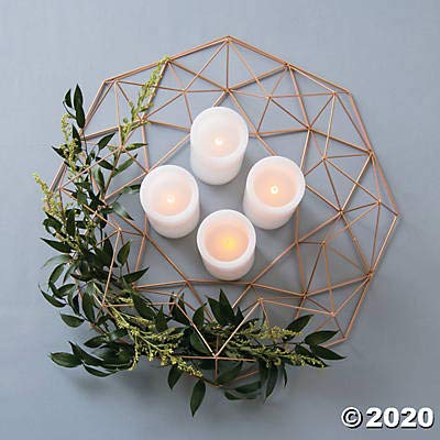 Gold Metal Geometric Frame -19 inch - Use for Modern Wreath and Wedding and DIY Home Decor