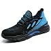 HYCOPROT Zapatos De Seguridad para Hombres y Mujeres, Zapatillas con Punta De Acero, Zapatos De Trabajo Ligeros y Transpirables, Zapatos Deportivos De Seguridad con Colchón De Aire (Azul, Numeric_40)