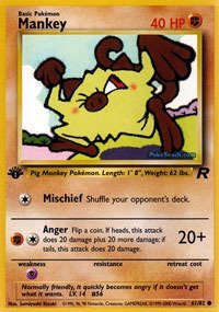 Pokemon - Mankey (61) - Team Rocket - 1st Edition