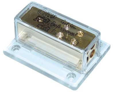 AIV Ett bloque de distribución 1 A 4 Dorado 25/10 mm °