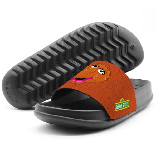 Popfunk Sesame Street Snuffleupagus Face Unisex Adult Slides Sandals Officially Licensed Hypd Slydr Switch™4
