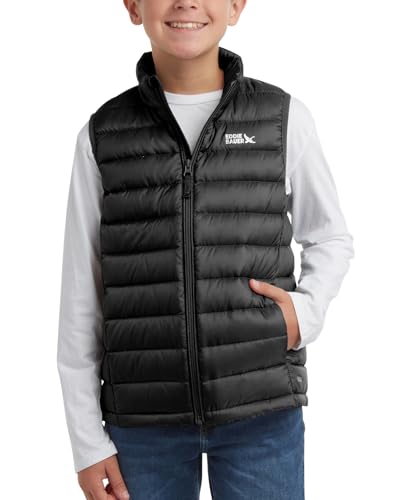 Eddie Bauer Kids' Down Vest - CirrusLite Weather Resistant Quilted Bubble Puffer Vest for Boys and Girls (5-20)