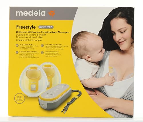 Medela Freestyle Hands-Free Breast Pump, Dual Wearable Electric Breast Pump, Portable and Discreet with App Connection