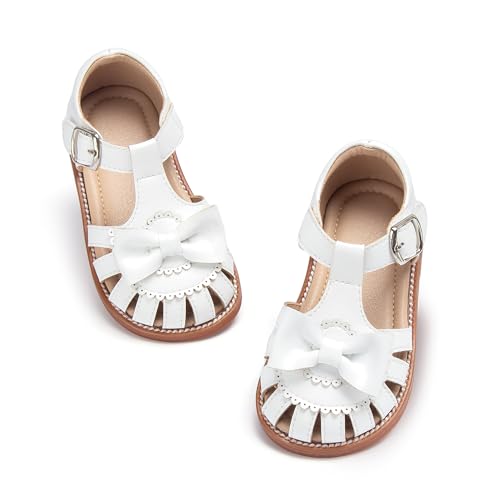 Image of Otter MOMO Girls Open Toe Princess Flat Sandals with Comfort Sole Summer Sandals