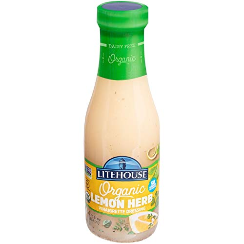 Litehouse Organic Vinaigrette Dressing, Lemon Herb, 11.25 fl. oz. (Pack of 6)