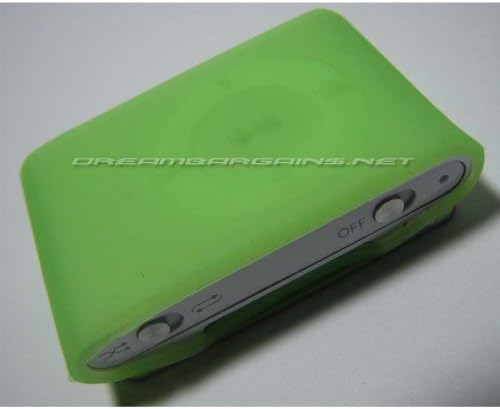 DB Premium Silicone Sleeve for iPod Shuffle 2 = 3 Pack - Green, Pink and Clear