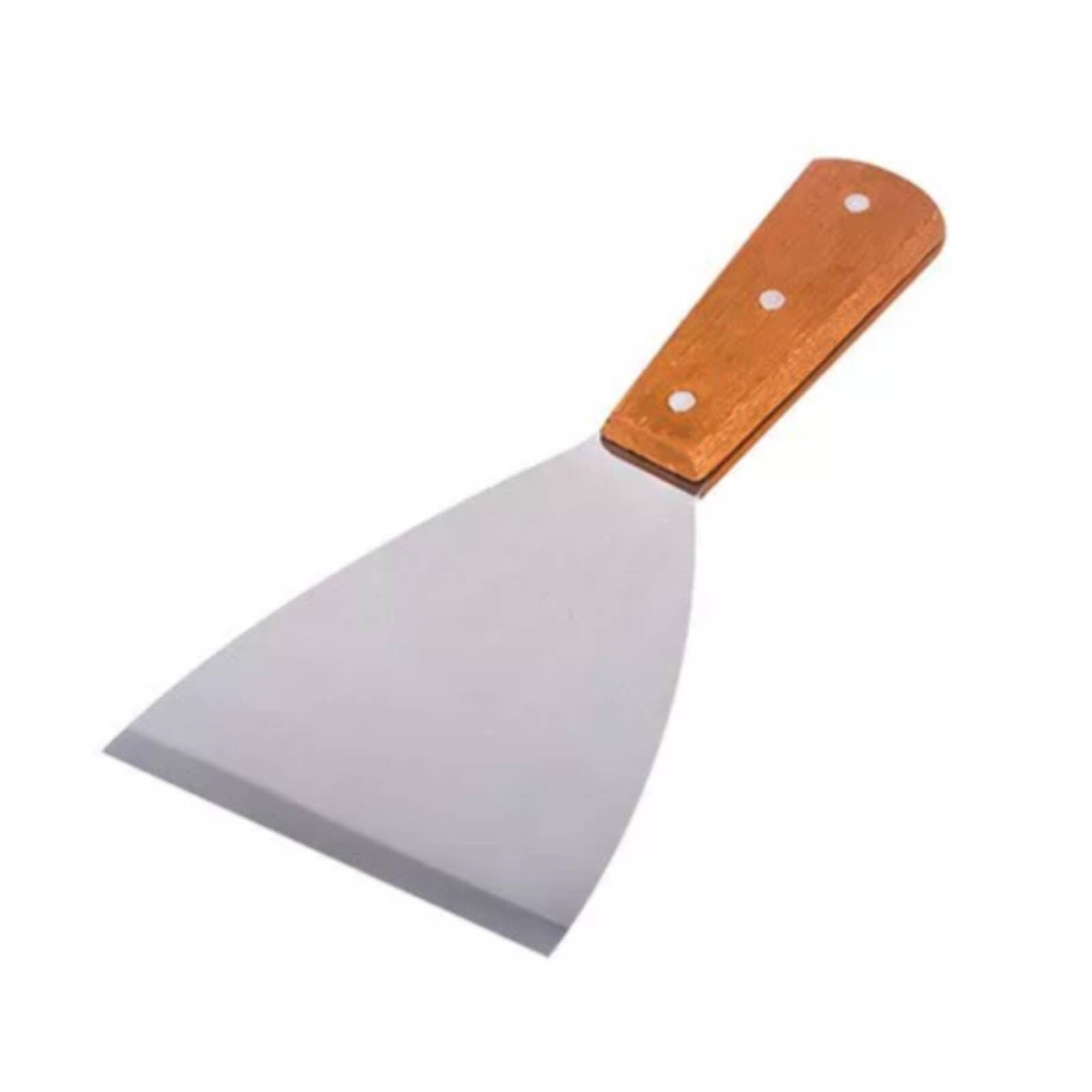 Edelstahl-Spatel-Set – 2-teilig, Mit Holzgriff Für Grill & Gusseisen