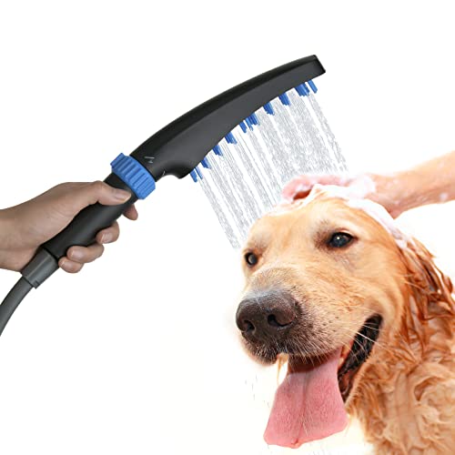 Rainovo Dog Shower Attachment, 4 Models Pet Shower Sprayer, Indoor/Outdoor Dog Bathing Supplies, Pet Grooming For Long And Short Hair, Abs Material, Black #TOP1