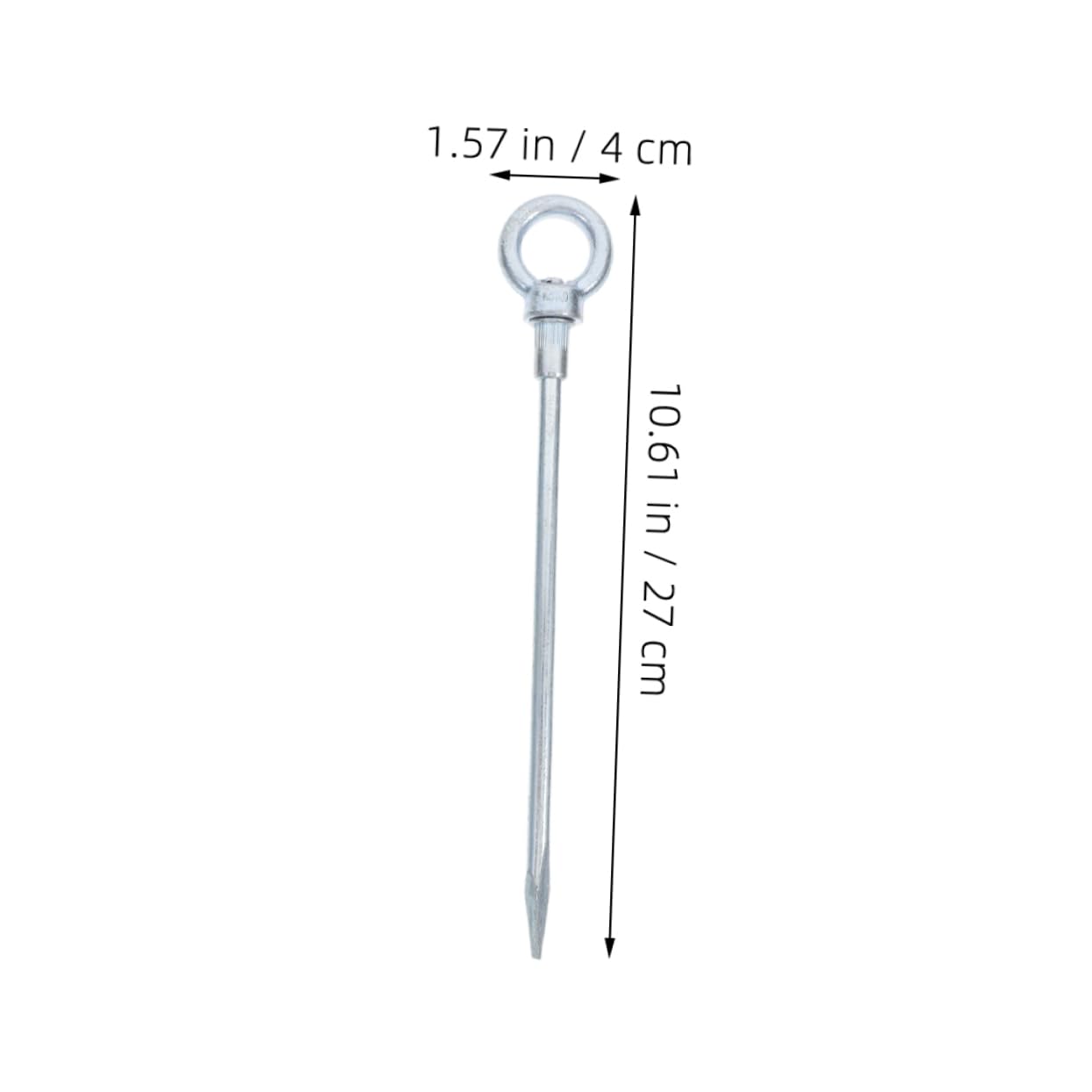 VICASKY 4 piquetas para tienda de campaña: piquetas para tienda de campaña, clavos de metal robustos para tiendas de campaña y lonas, resistentes al viento para un anclaje seguro, ideal para el