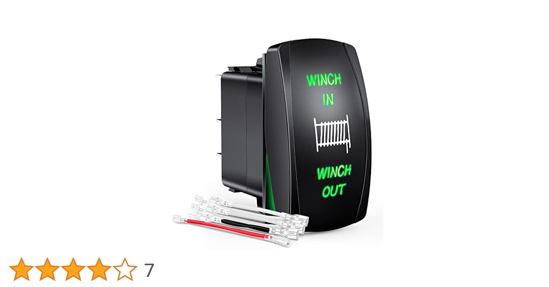 cha-k！ GOOACC Winch Rocker Switch Momentary Toggle Switch ON Off ON